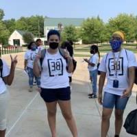 Black Excellence 2020 students outside